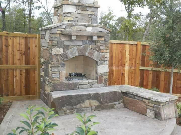 Outdoor Fireplace Build